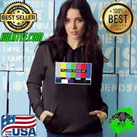 Please Stand By Retro Color TV Test Pattern 1960s 1970s Television Buffs T-Shirt Hoodie
