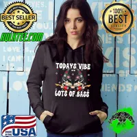 Todays Vibe Lots Of Bass Rock Music Gnome Couple Bass Guitar T-Shirt Hoodie