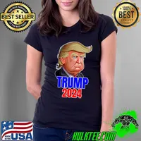 Trump 2024 President Election Political Maga T-Shirt Ladies Tee