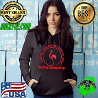 Whitehouse Flamingo Vote Ron Desantis 2024 Election T-Shirt Hoodie