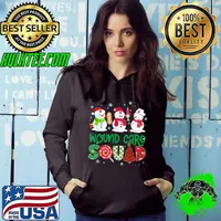 Wound Care Squad Nurse Snowmies Stethoscope Christmas Pine T-Shirt Hoodie