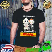 Baby Jack skeleton and baby pennywise we used to smile and then we worked at dhl classic s Guys V Neck