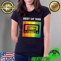 Best Of 1995 Cast 1995 Limited Edition 90s Costume Party Vintage T-Shirt Ladies Tee