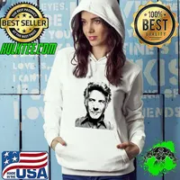 Black and white portrait linocut of dustin hoffman s Hoodie
