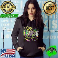 Cute Leopard Nurse Mardi Gras Festival Party Nursing Costume Leopard T-Shirt Hoodie