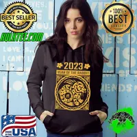 Flowers Chinese Zodiac Year Of The Rabbit Chinese New Year 2023 T-Shirt Hoodie