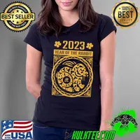 Flowers Chinese Zodiac Year Of The Rabbit Chinese New Year 2023 T-Shirt