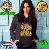 Goodbye 2022 Hello 2023 Happy New Year Day Eve Party Fireworks Confetti Costume 2023 T-Shirt Hoodie
