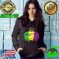 Mardi Gras Dipping Lips Jester Hat Mouth Carnival Women Girl T-Shirt Hoodie