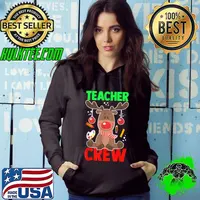 Teacher Crew Official Team Outfit Christmas Teacher T-Shirt Hoodie