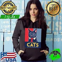 Viva vote for cats beacause humans suck election 2024 T-Shirt Hoodie