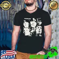 White and black face the charlatans rock band music art trending classic shirt