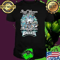 Real women love football smart women love the Eagles signatures shirt