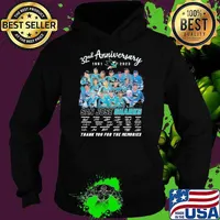 32nd anniversary 1991-2023 San Jose Sharks thank you for the memories signatures s Hoodie