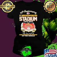 50th anniversary at arrowhead stadium 1972-2022 the sea of red the loudest stadium in the world Kansas city Chiefs s Ladies tee