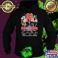 AC DC 50 years thank you for the memories 1973-2023 Brian Johnson signatures s Hoodie