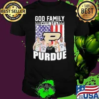 God family country Purdue America flag shirt