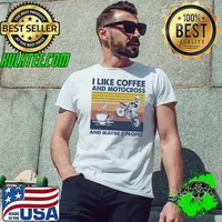I like coffee and motocross and maybe 3 people vintage s Unisex
