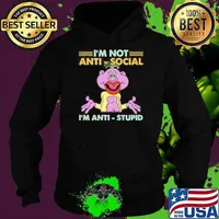 Jeff Dunham Peanut Puppet I'm not anti social I'm anti stupid s Hoodie