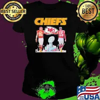 Kansas city Chiefs Jones 95 Mahomes 15 LVII super Bowl signatures s Ladies tee