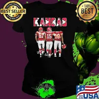Kansas city Chiefs Kelce Mahomes Hill signatures s Ladies tee