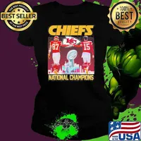 Kansas city Chiefs national champions Kelce Mahomes signatures s Ladies tee