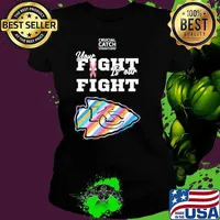 Kansas City Chiefs your fight is our fight crucial catch intercept cancer s Ladies tee