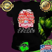 LVII Super bowl champions Kansas city chiefs football signatures s Ladies tee