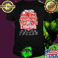 LVII Super bowl champions Kansas city chiefs football signatures shirt