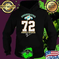 Miami Dolphins Undefeated 1972 17-0 72 perfect season signature s Hoodie