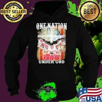 One nation under god Kansas city Chiefs signatures America flag s Hoodie