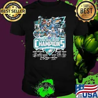 Philadelphia Eagles 2022 national football conference champions signatures shirt