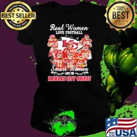 Real women love football smart women love the Kansas city Chiefs signatures s Ladies tee