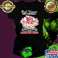 Real women love football smart women love the Kansas city Chiefs signatures sport s Ladies tee