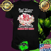 Real women love football smart women love the Kansas city Chiefs signatures sport shirt