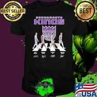 Sacramento Kings Walking Abbey Road Kevin Huerter signatures shirt