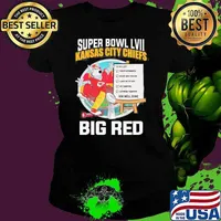 Super Bowl LVII Kansas city Chiefs big red job well done s Ladies tee