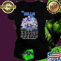 The Bills 63rd anniversary 1960-2023 thank you for the memories signatures s Ladies tee