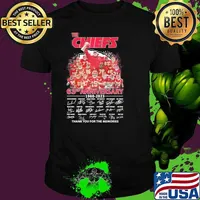 The Chiefs 63rd anniversary 1960-2023 thank you for the memories signatures shirt