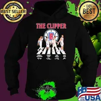 The Clipper Walking Abbey Road Russell Westbrook Terance Mann signatures s Hoodie