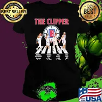 The Clipper Walking Abbey Road Russell Westbrook Terance Mann signatures s Ladies tee