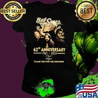 Bob Seger 62nd anniversary 1961-2023 thank you for the memories signatures s Ladies tee