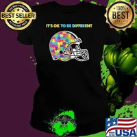 Cleveland Browns it's ok to be different autism s Ladies tee