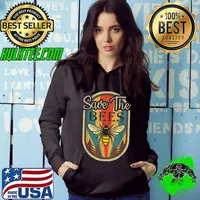Earth Day Save The Bees Retro Graphic Earth Day Party T-Shirt Hoodie