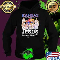 Kansas jayhawks in my Veins Jesus in my heart signatures s Hoodie