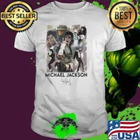Michael Jackson singer signature shirt