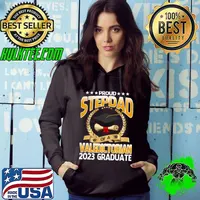 Proud Stepdad Of A Valedictorian 2023 Graduate Stars T-Shirt Hoodie