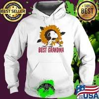 Snoopy and woodstocks best grandma sunflower s Hoodie