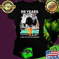 09 years 2014-2023 John Wick Keanu Reeves thank you for the memories signature s Ladies tee