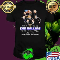 61 years of 1962-2023 The Hollies thank you for the memories signatures shirt
